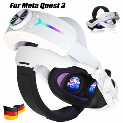 VR Headset Elite Head Strap Band For Meta Quest3 With Battery Power Bank 8000mah