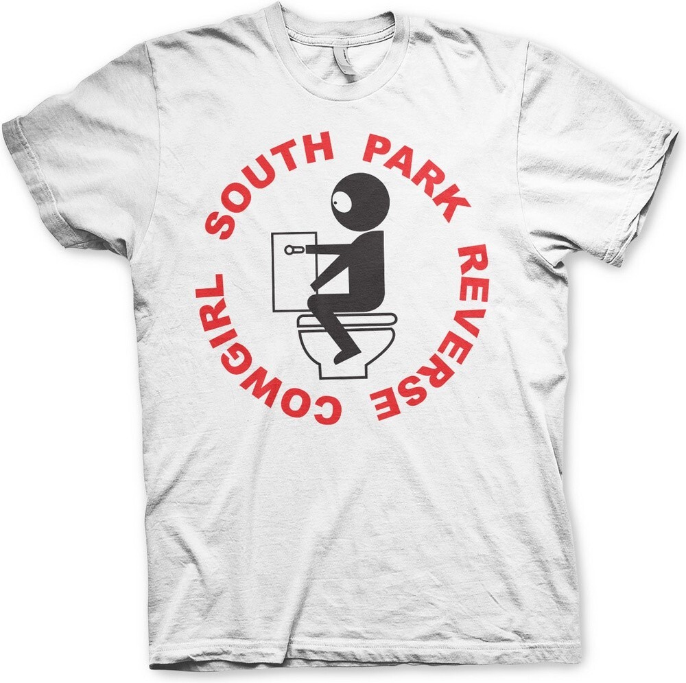 Белая футболка с изображением пастушки из Южного парка наоборот 5090₽