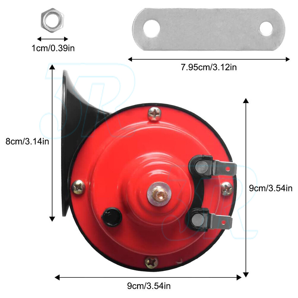 1 Pair 12V 300DB Super Train Horn For Trucks SUV Car Boat Motorcycles