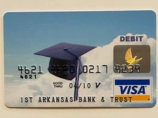 First Arkansas Bank & Trust Visa Debit Card Expired in 2010 Graduation▪️No Value