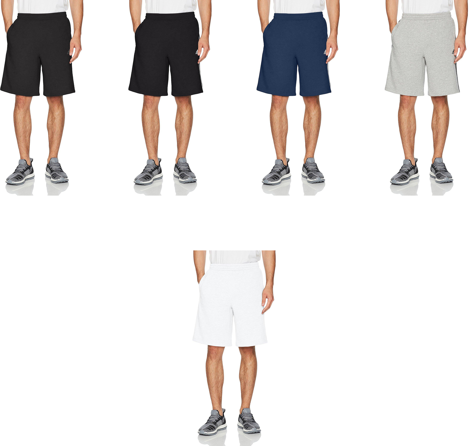 adidas men's athletics essential cotton shorts