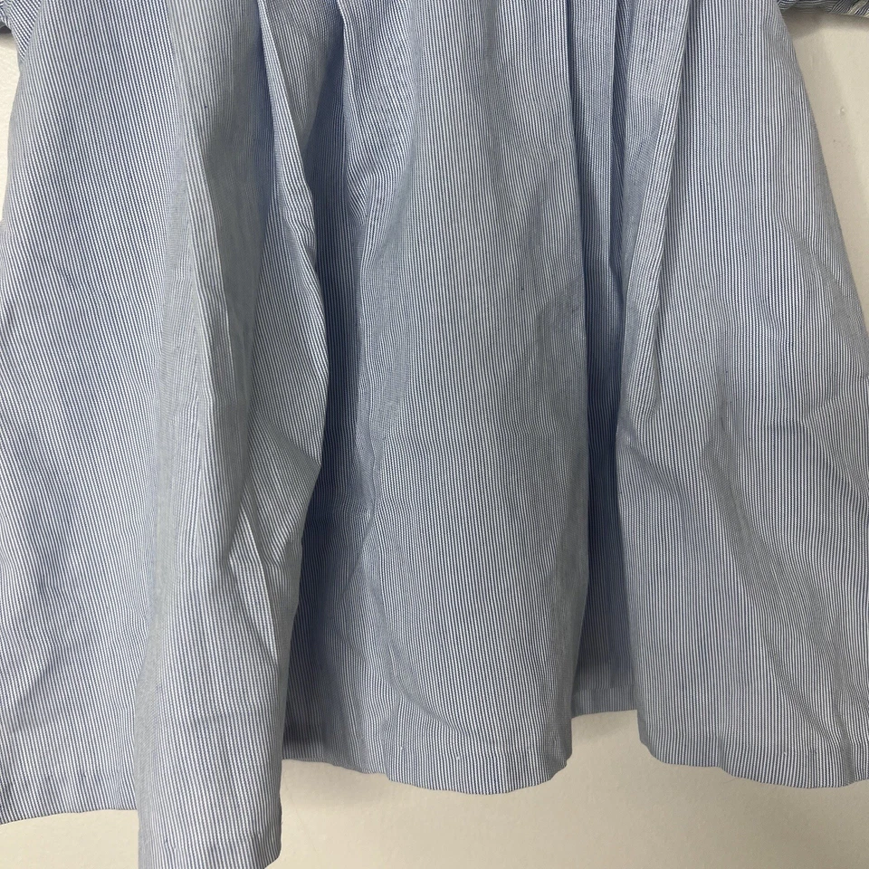 Vestido De Colección Little Bitty Azul Rayas 3T Años 80 Azul Blanco Verano Foto 3 de 4