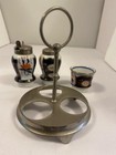 Gaudy Welsh Pattern Cruet Set with Spoon — photo 3