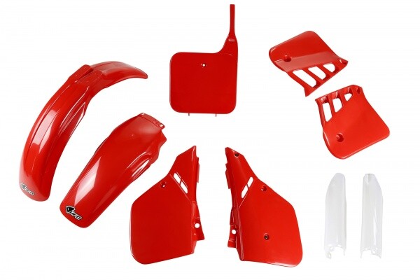 Honda CR 250 1987 Rot Ufo Plast Epoche Full Kunststoffverkleidung Kit-image