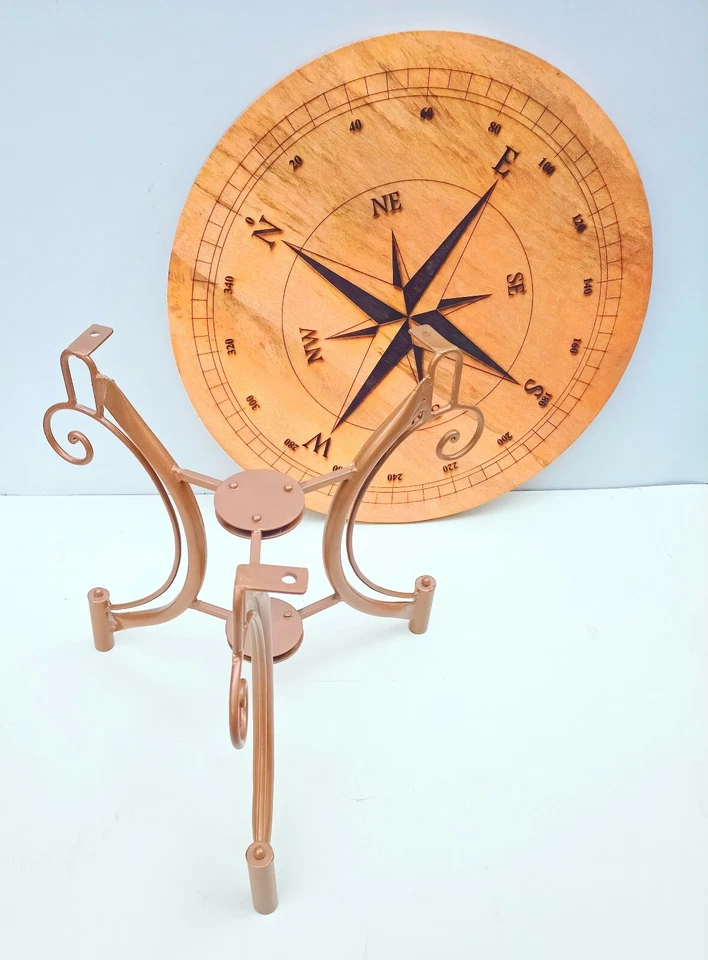  Coffee Table Nautical Compass Wooden Table Coffee Table Garden Table Bar Table  - Image 4 of 4