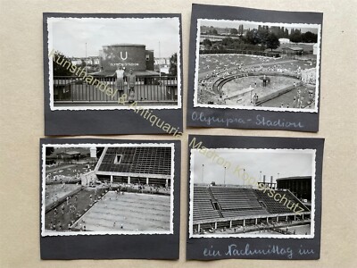 4Stk. orig. Foto Berlin U-Bahnhof Olympiastadion  Charlottenburg Westend Schwimm