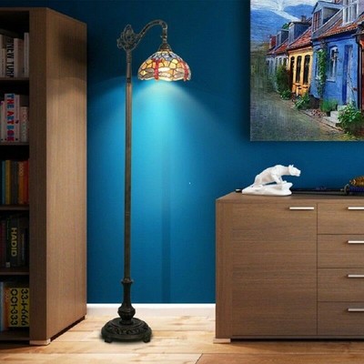 1908 Studios Dragonfly Tiffany Bridge Floor Lamp (814882010312)