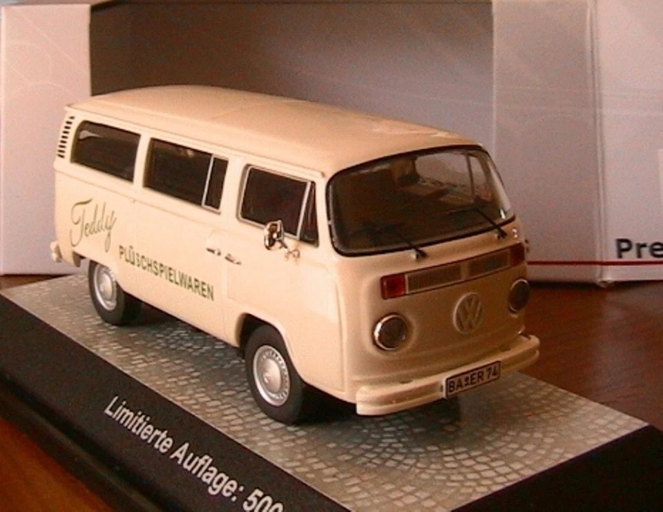 VOLKSWAGEN BULLI VW T2B BUS VETRO TEDDY HERMANN PREMIUM CLASSIXXS 11750 1/43 - Immagine 3 di 4
