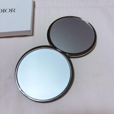 Dior novelty mirror silver 2024 double mirror 2.7in compact mirror