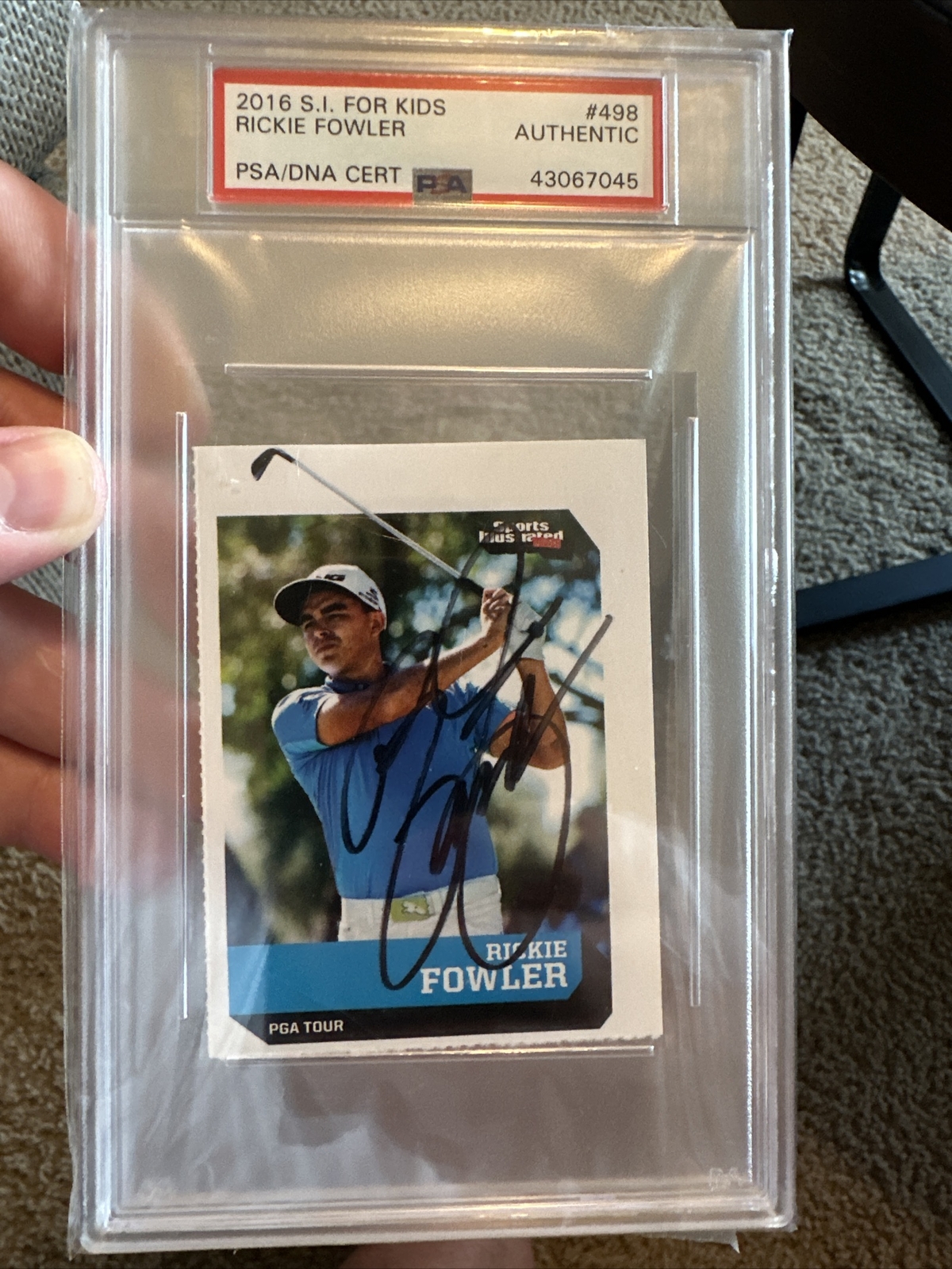 Rickie Fowler Autographed Signed 2016 SI For Kids PSA Authentic 