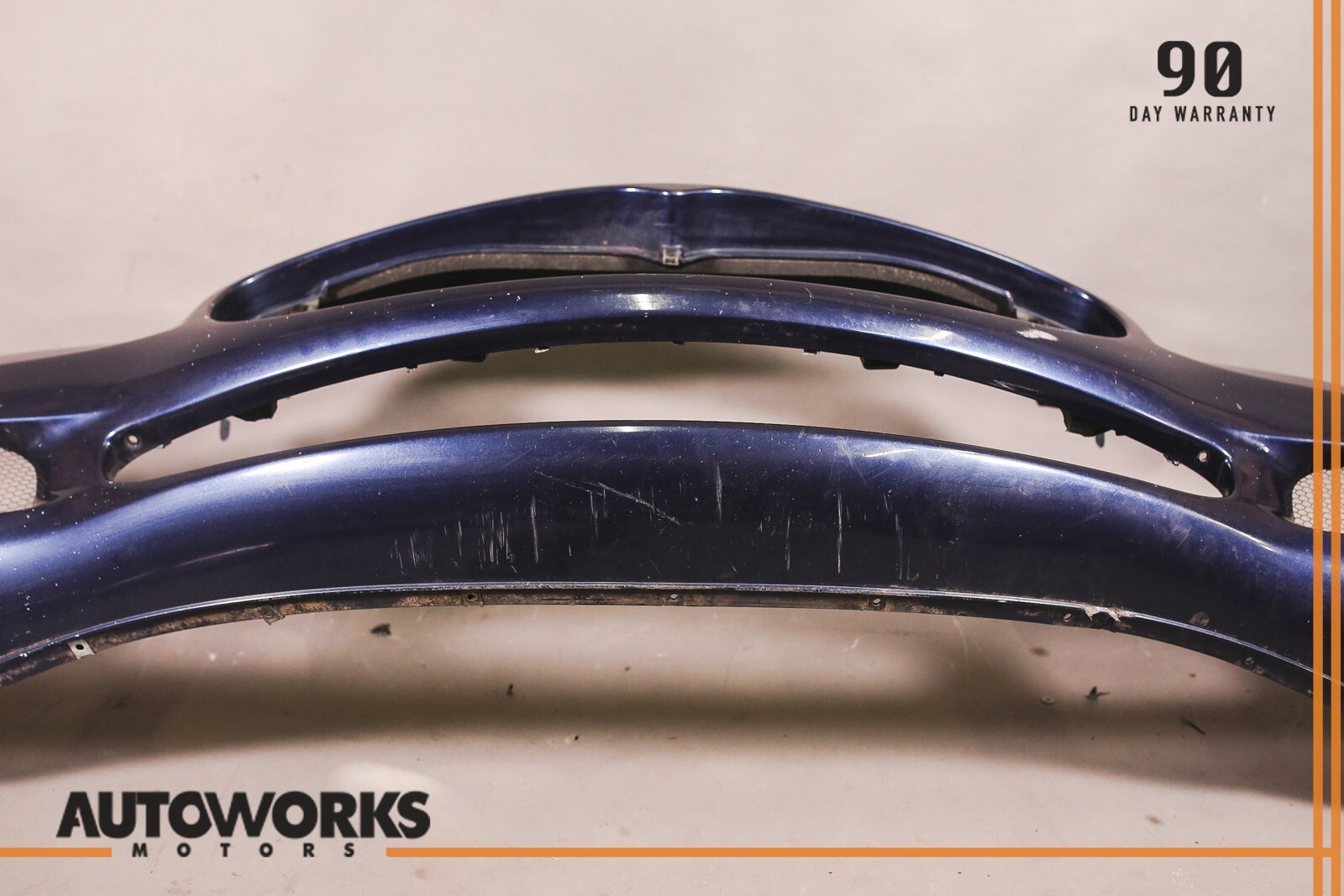 03-08 Maserati Quattroporte M139 Front Bumper Cover Panel Blue Nettuno OEM