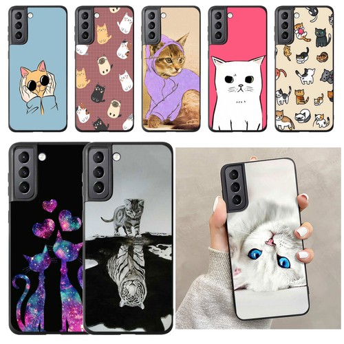 Cute Cat Silicone Case Soft Phone Cover For Samsung Galaxy A14 A04 M13 A53 A13
