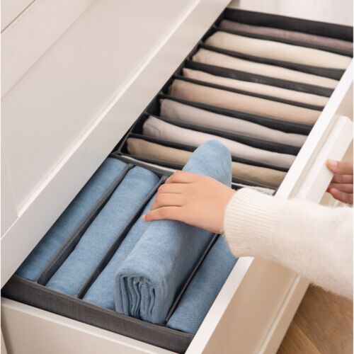 Schrank Aufbewahrungsbox Schublade Organizer Faltbar Kleiderbox T-Shirt Jeans Leggings - Bild 9 von 17