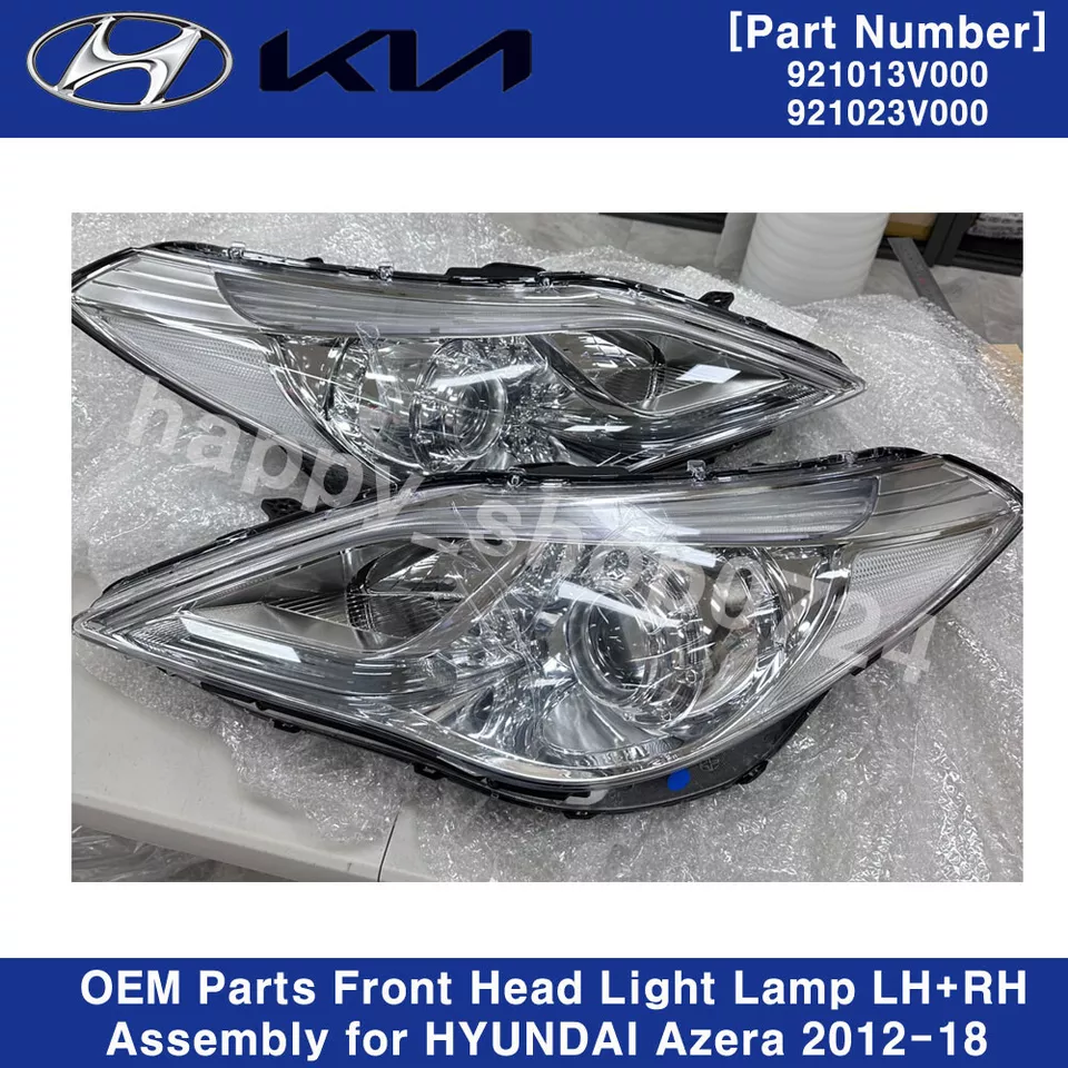 Conjunto de lámpara de luz delantera derecha + derecha piezas OEM para HYUNDAI Azera 2012-18 Foto 3 de 4
