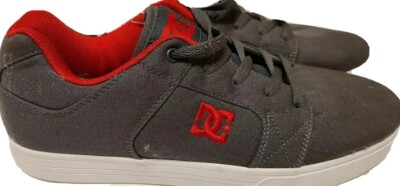 NEW DC METHOD TX RS Skater Sneakers Trainers Sports Mens Shoes Size 10 Gray Red