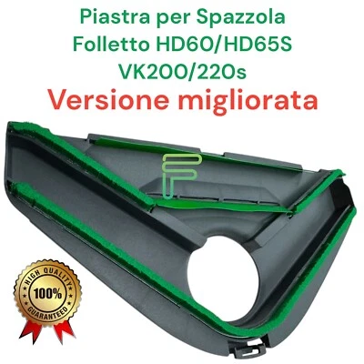 Spazzola Folletto VK200 VK220s Vorwerk Sottospazzola Piastra Setole HD60 HD65S