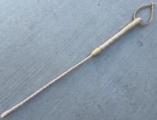 SADDLE HORSE CUARTA CHARRA. CHICOTE MEXICANO DE CUERO. HORSE QUIRT. CHARRERIA