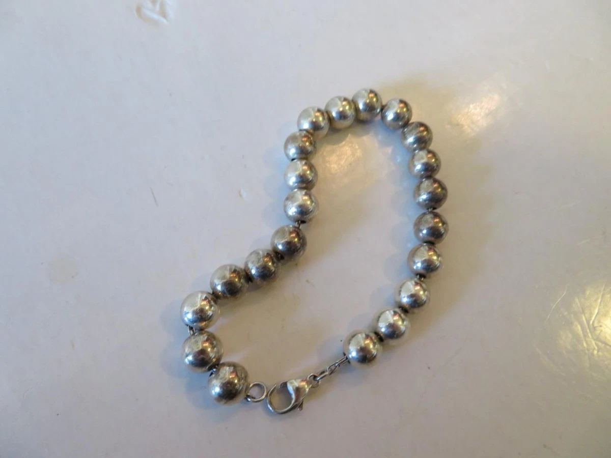 WOMENS LORD TAYLOR SILVER BEADED COSTUME BRACELET eBay