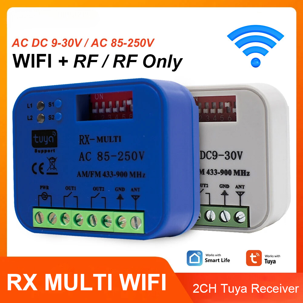 Universal RX Multi WIFI Garage Door Remote Control with Tuya Smart Switch