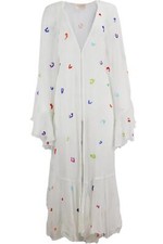 ROKOKO SAND PAILLETTEN KREPP MORGENMANTEL KLEIN