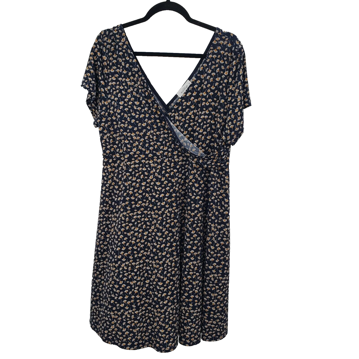 women denim dresses Denim Maxi Dress w/ Front Slit & Pockets 2XL Regular