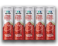 Hempire Strawblurry Clouds (Strawberry) Herbal Rolls by Swisher (5 Packs/4 Per)