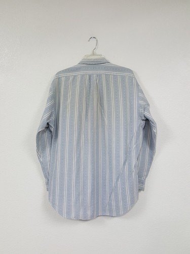 Polo Blue Prairie Country Eyelet Longsleeve Button Pocket Tee Shirt Mens Size L - Picture 11 of 11