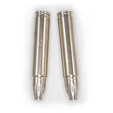 Bullet Style Bolo Tips - Gold or Silver Tone - 1 Pair