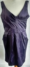 Rise purple cotton polyester blend cocktail dress. UK women's size 16