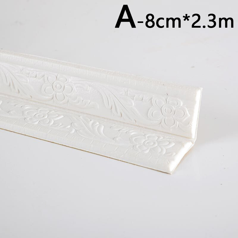 Home Decoration Corner Line Wall Trim Line Baseboard Sticker 3D Wall
