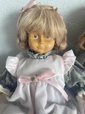 DOLFIイタリア製　可愛すぎる木彫少女人形！ 可愛がって下さい！ Dolfi Italian Hand Carved Wooden Collectible Doll 13