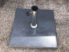 Large Heavy Granite Parasol Base on Wheels Approx 50Kg (22x22 inches)