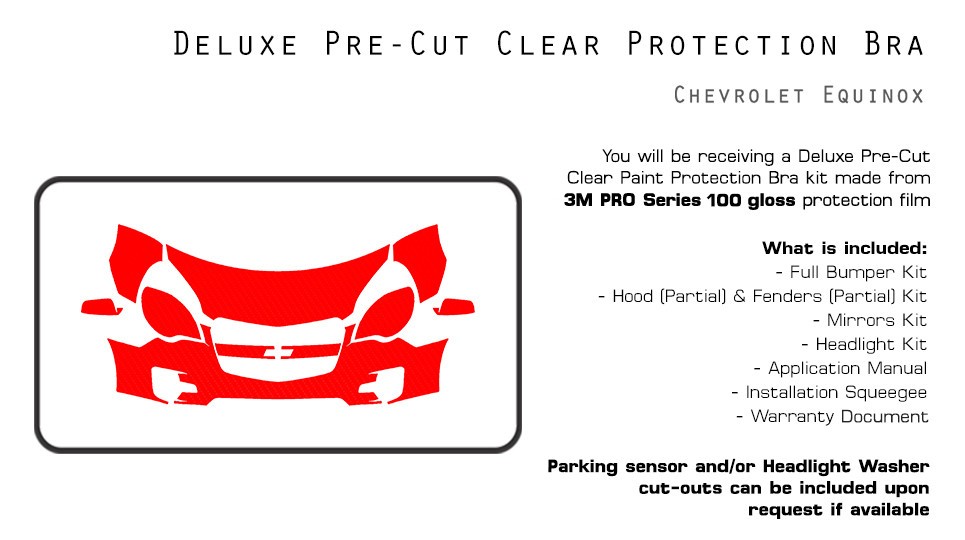 Partial Hood Fender & Mirror Kit | CHEVROLET EQUINOX 2017 Partial Hood Fender & Mirror Kit | CHEVROLET EQUINOX 2017