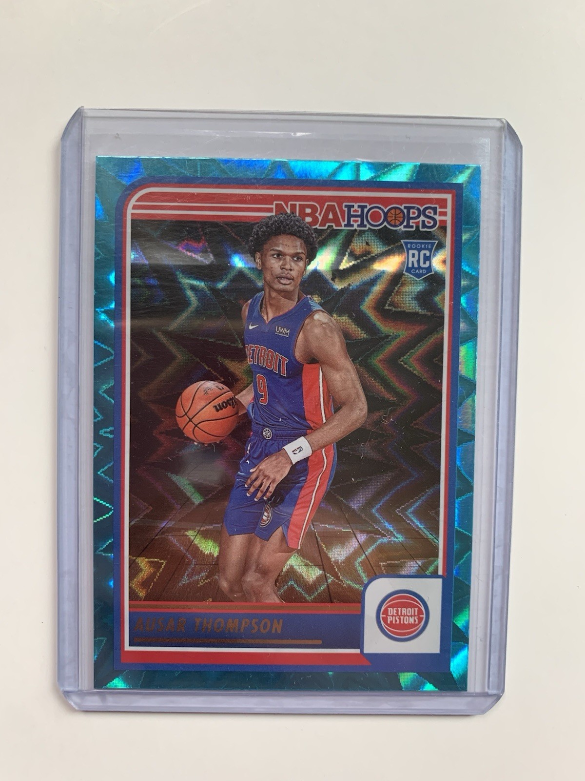 Ausar Thompson 2023-24 Hoops Teal Explosion #255 RC Detroit Pistons