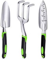 Gartenwerkzeug Set 3-Teilig Edelstahl Handrechen Kelle Schaufel FüR Pflanzen