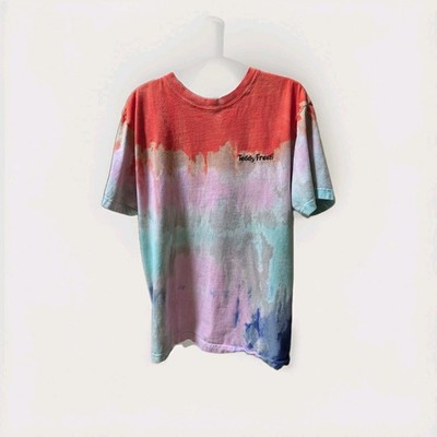 Teddy Fresh T-Shirt Men's Size M Multicolor Tie Dye Short Sleeve Crew Neck