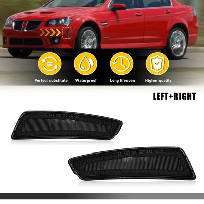 For 2008-09 Pontiac G8 GT GXP Smoked Front Side Marker Reflector Light Housing A