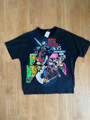 Marvel Avengers Ant-Man and the Wasp Black Comic Print 100% Cotton T-Shirt XL