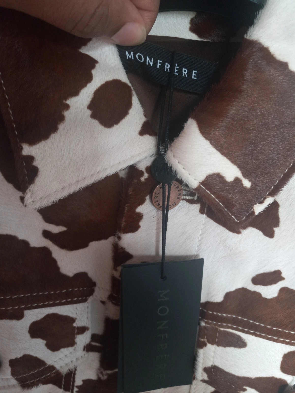 Monfrere Dean Cowhide Retail $1,398 Size Small Zara Todd Snyder J Crew RL - product detail image 5