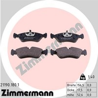 Zimmermann Bremsbelagsatz Scheibenbremse 21190.180.1 FüR Cc Astra Opel Vectra
