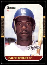 Ralph Bryant 1987 Donruss #587 Dodgers MLB READ FREE SHIPPING AutographDen
