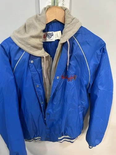 Vtg 90s Don MattinglyJacket Adult XL Made in USA Varsity All Star 23 Made By MBA image 6