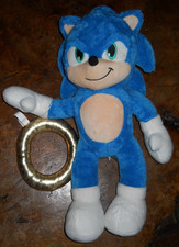 Build a Bear 2022 Sonic the Hedgehog 2 Sonic Plush Clean w/ Ring 18"