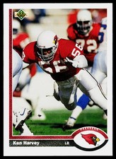 1991 Ken Harvey - #135 - Phoenix Cardinals a50