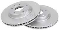 2X A.B.S. Bremsscheibe Beschichtet 18384 FüR BN BM DK CX Mazda Bmlfp Bmlfs BM4