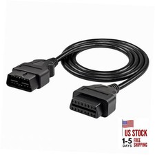 4.9ft 1.5m OBD-II OBD2 16 Pin Male to Female Extension Cable Adapter for