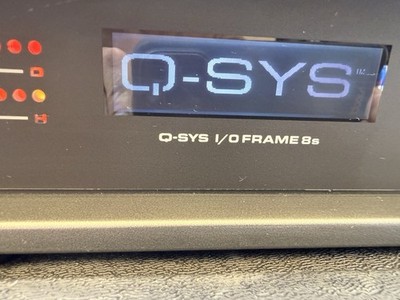 QSC Q-SYS I/O Frame 8s Integrated System Platform w/ 8 Cards Loaded