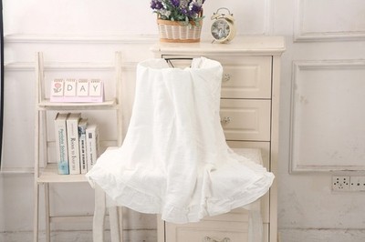 Bio Baumwolle Babydecke Gaze Rüschen Neugeborene Sicherheit Musselin Swaddle