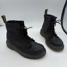 Dr. Martens Boots Infant Toddler Size 13 Air Wair Zip Black Doc 1460 J