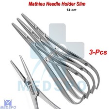 Mathieu Slim Line Needle Holder Forceps Orthodontic Ligature Dental Instruments